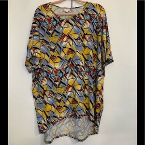 LuLaRoe Irma short sleeved top size XL NWOT.